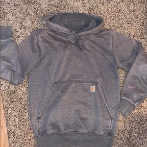 Carhart Grey Hoodie Warm